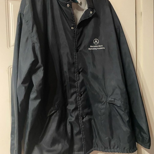Windbreaker jacket Dunbrooke with Mercedes Benz Marketing Academy logo, like new, black, XXL