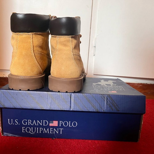 U.S. Grand Polo Yellow Polyurethane Men Ankle Men\'s Boot U.S. Grand Polo | Shoes | Us Grand Polo Yellow Polyurethane  main image 2