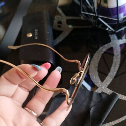 Shein asymmetrical sunglasses like new, beige