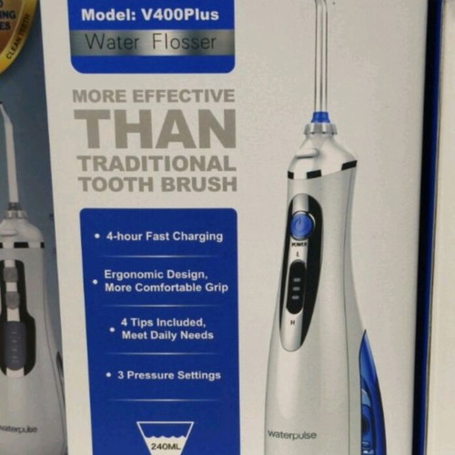 Waterpulse V400 Plus Water Flosser new, portable oral irrigator