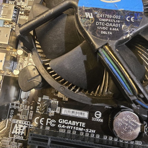Intel Core i5 6400 and Gigabyte H110M motherboard set like new