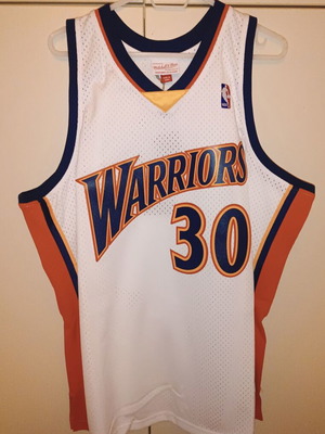 Stephen Curry Mitchell and Ness Swingman Golden State Warriors jersey brand new