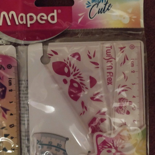 Maped Flexible Plastic Geometric Instruments Set new, 3 pieces