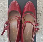 Sergio Bardi red patent leather pumps size 40