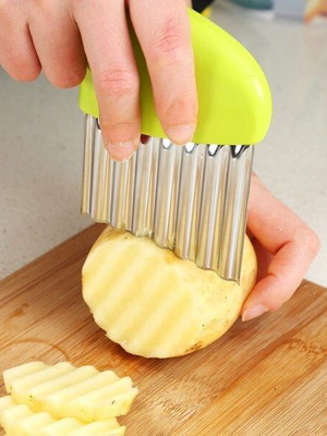 Zigzag cutter for potatoes and vegetables new