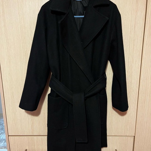 Women's wool coat one size new, black