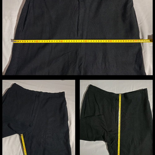 Black bermuda shorts in wide straight line like new, size S/M