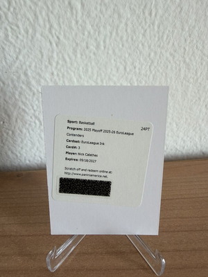Nick Calathes Auto /99 Redemption Card 2025-26 Panini Contenders EuroLeague Ink