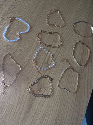 Bracelets like new, gold and silver colors
