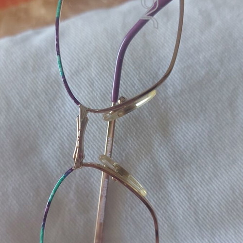 Nazareno Corsini Vintage Metal Eyeglass Frame like new, multicolor gold