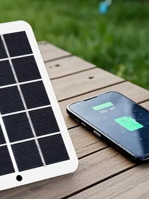Portable phone charger new, solar panel for travel