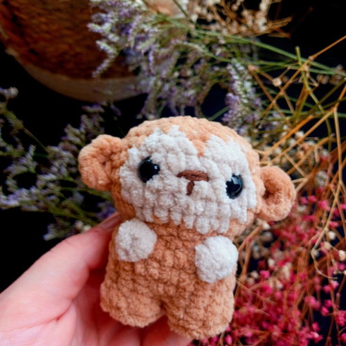 Handmade Amigurumi Monkey Plush Toy