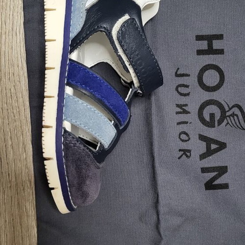 Hogan junior sandals size 21, blue leather