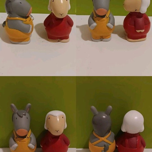 Donkey and Sheep Figures like new, collectible