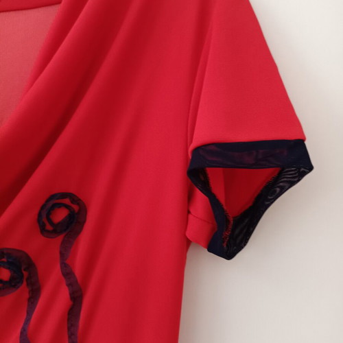 Kisha Italia women's red dress with floral print