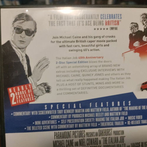 The Italian Job DVD used, action adventure crime thriller