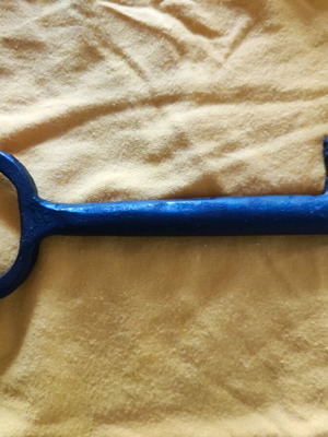 Large old hollow key used from 1880-1900 era