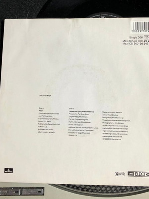 Pet Shop Boys Heart 7" vinyl single used, pop