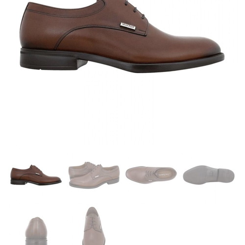 Guy Laroche Men's Derby Shoes like new, size 40, tan-brown