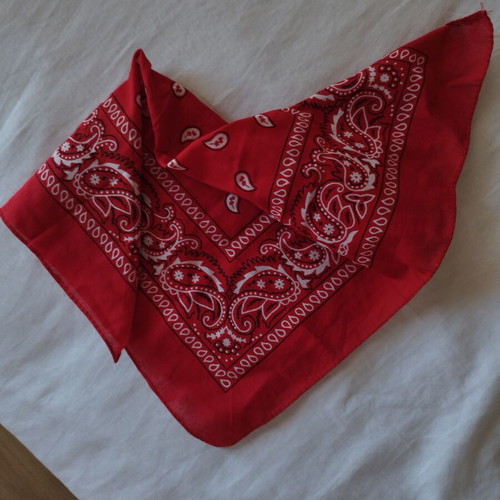 Boho scarf 100% cotton new, red