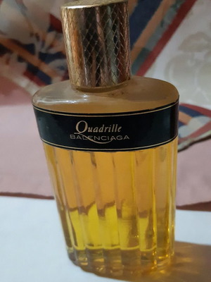 Quadrille Balenciaga Eau de Toilette нов винтидж колекционерски от 80-те голям размер