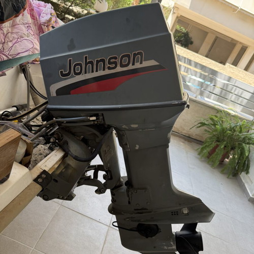 Johnson 70 hp outboard motor used with accessories
