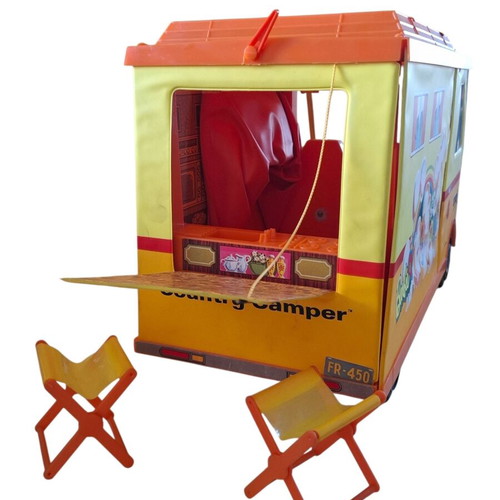 Vintage Mattel Barbie Camper used, rare collectible with box