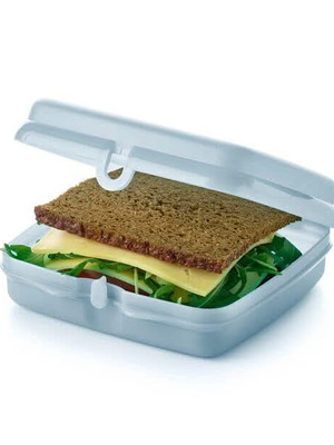Σετ φαγητού Tupperware με δοχείο και μαχαιροπήρουνα καινούργιο
