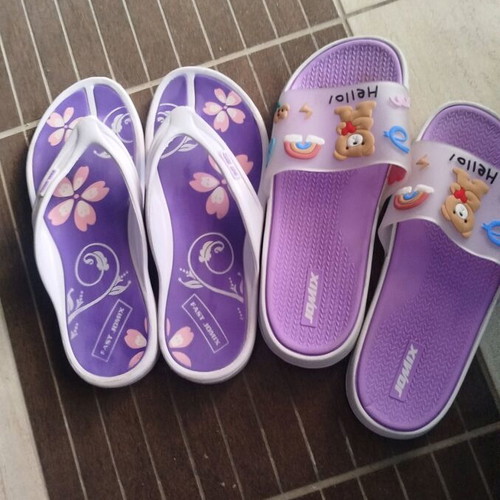 Jomix Shoes slippers set size 38 like new, white and purple