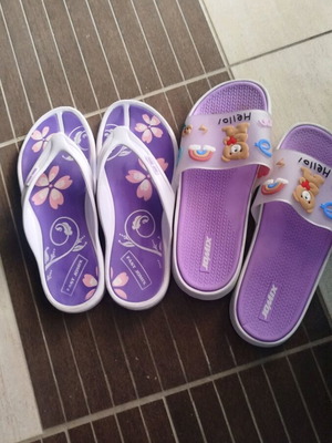 Jomix Shoes slippers set size 38 like new, white and purple