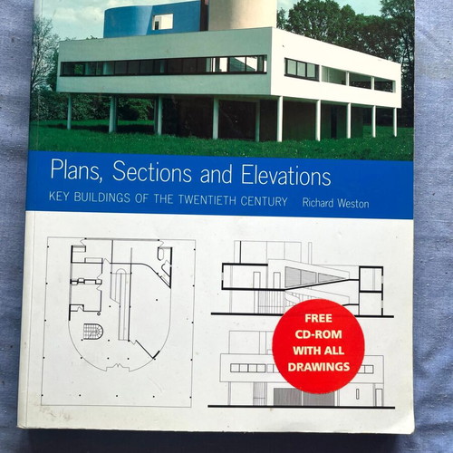 Plans, Sections and Elevations book used, key buildings of the twentieth century