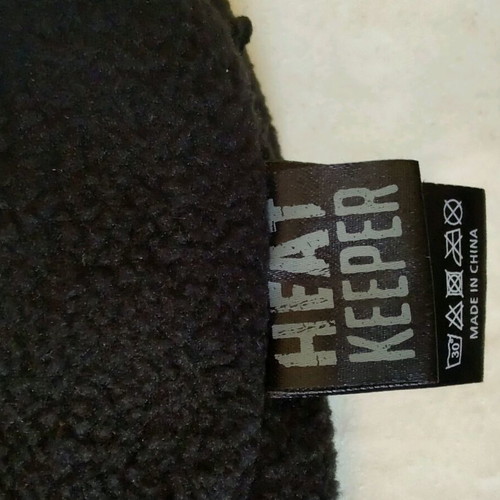 Heat keeper beanie with thermal lining like new, black