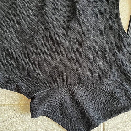 Black midi dress with open back used, slightly shiny, Tally Weijl