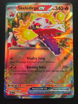 Pokemon Skeledirge ex 037/193 Paldea Evolved 2023 καινούργιο