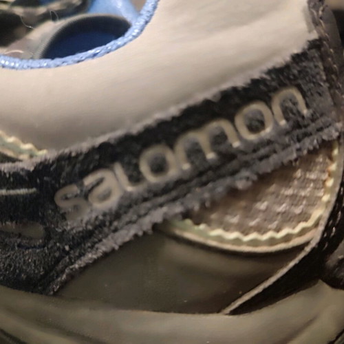 Salomon hiking shoes like new, size 38 2/3, khaki and blue