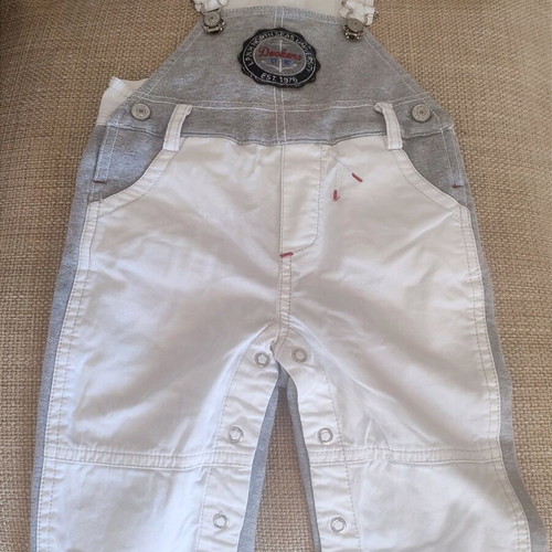 LAPIN HOUSE baby overalls for 6 months in neutral colors