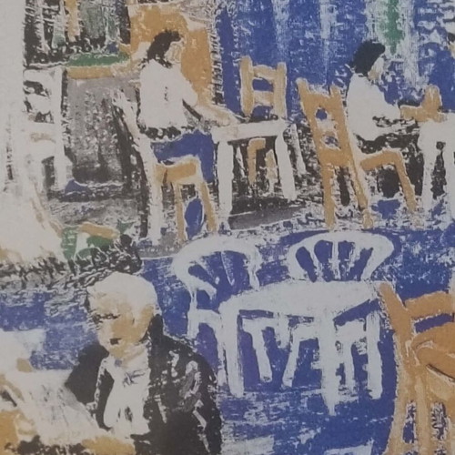 Collectible plates by Nikoleta Antonopoulou like new, Kafeneia 2009 series
