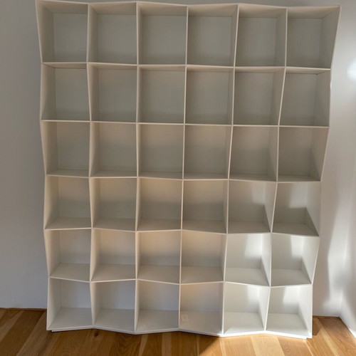 Βιβλιοθήκη από Corian Alivar Wavy καινούργια, λευκή 200x200 cm