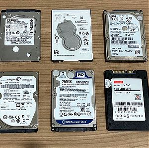 Δίσκοι HDD SSD 1tb 500gb 320gb 250gb