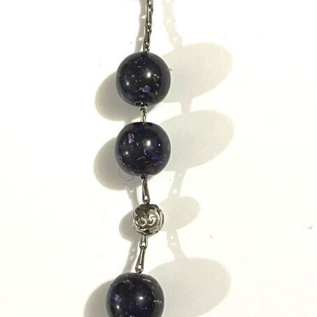 Purple worry beads used