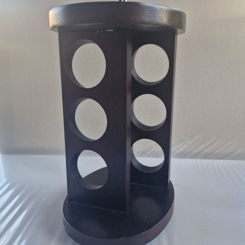 Wooden spice mill like new in mahogany color