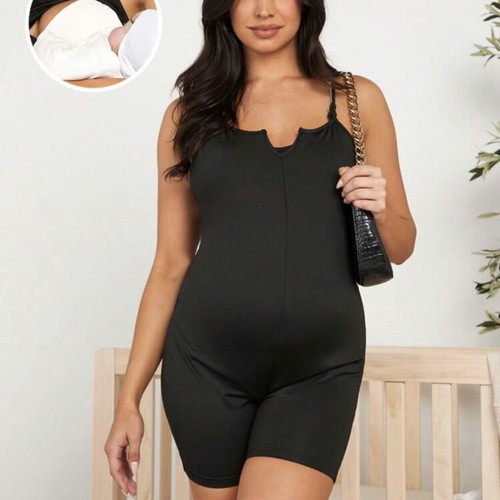 Maternity jumper Shein black used with breastfeeding pocket