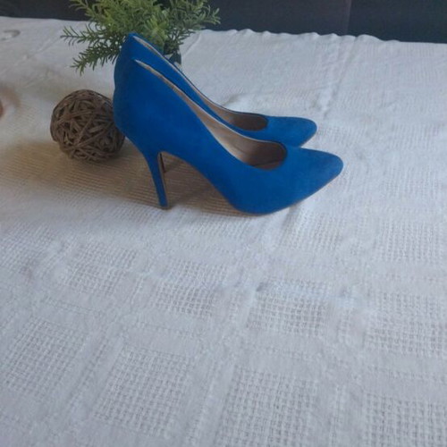 Blue Roua Pumps like new, size 40, 10 cm heel