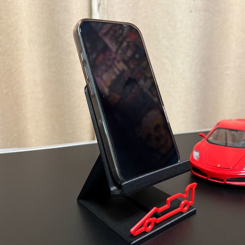 3D Printed F1 Design Phone Stand from PETG Carbon Fiber new
