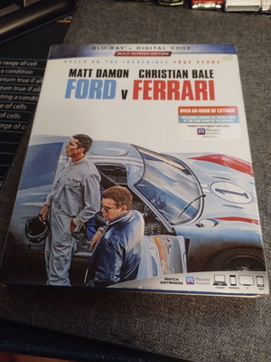 Ford v Ferrari Blu-Ray movie like new with slipcover