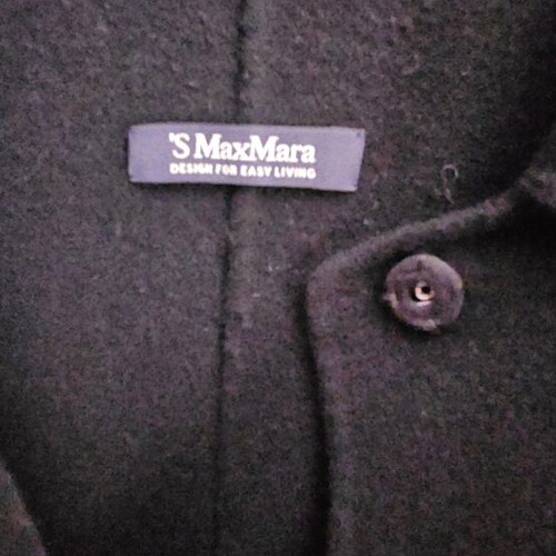 Max Mara women's coat like new, black and blue, size XL
