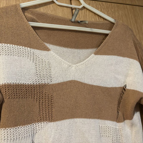 Guess knitted sweater used, beige brown, size S