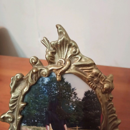 Bronze Victoria Style Photo Frame like new, ornate carved design