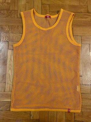 Mesh men's shirt used, orange, size Small