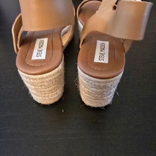 Steve Madden platform sandals like new, beige, size 37